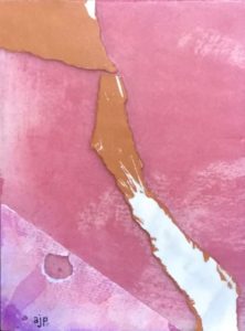 ajperriello abstract collage magenta