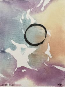 ajperriello abstract collage circle over background