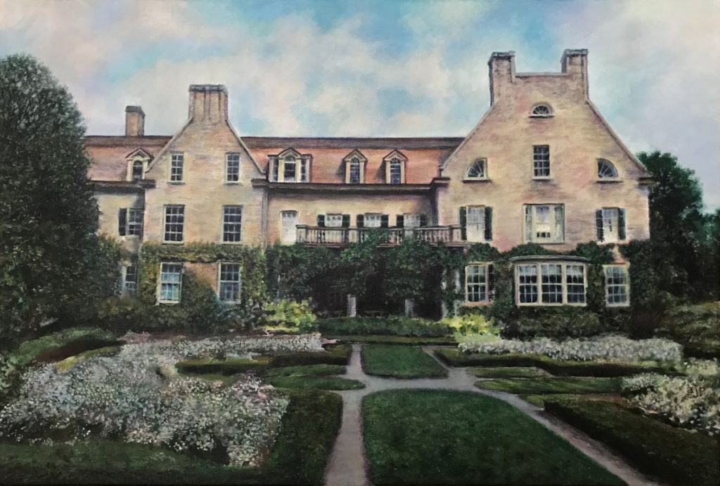 ajperriello blog uses this painting of the George Eastman house as an example of my artwork drawn from photo reference