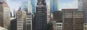 ajperriellocom painting of West 40th Street Bryant Park Manhattan for ajperriello website launch welcome post